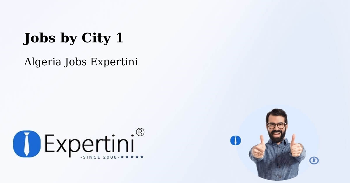 City Jobs in Algeria - Expertini